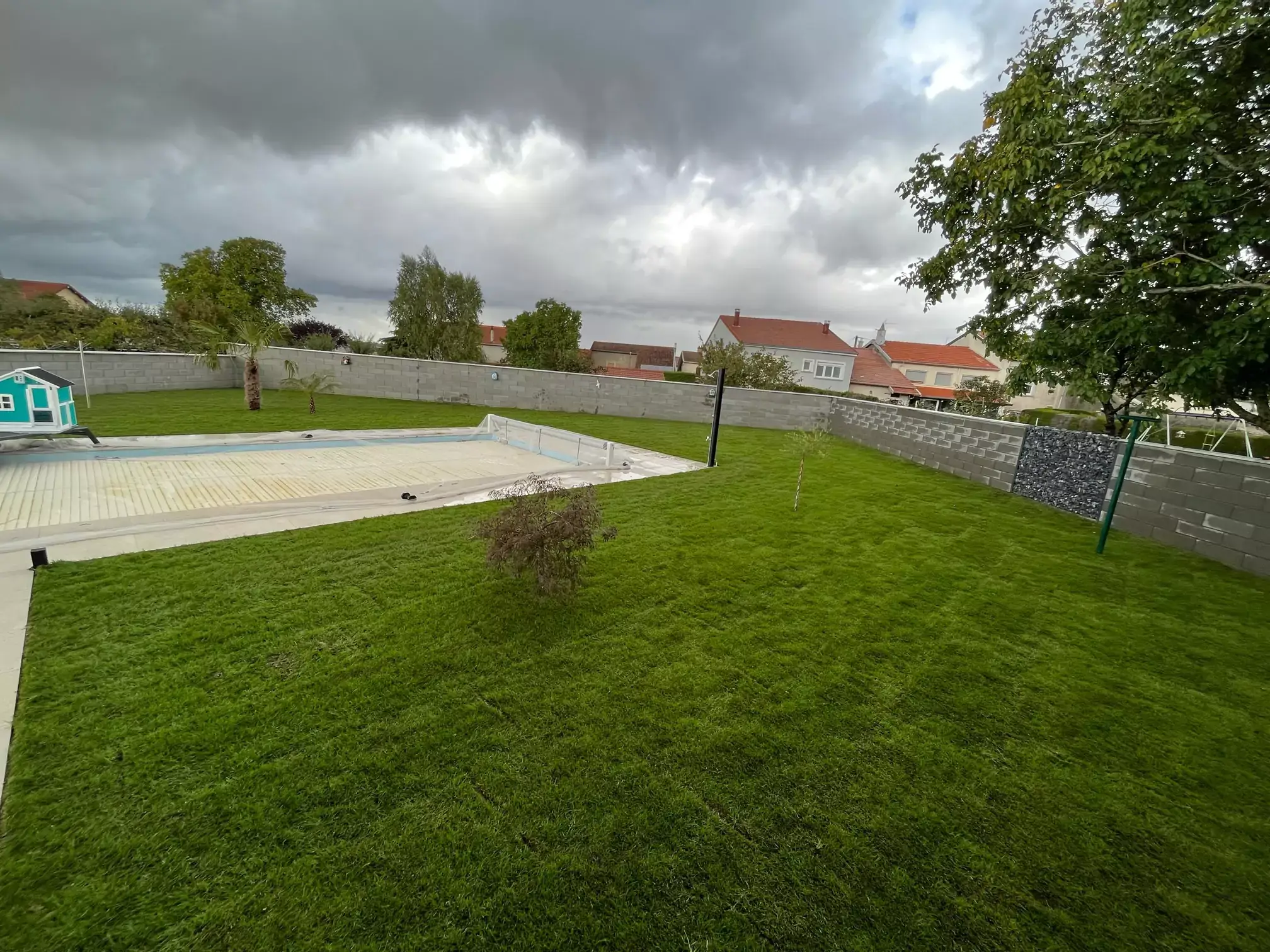 réalisation jardin piscine paysagiste à Thionville